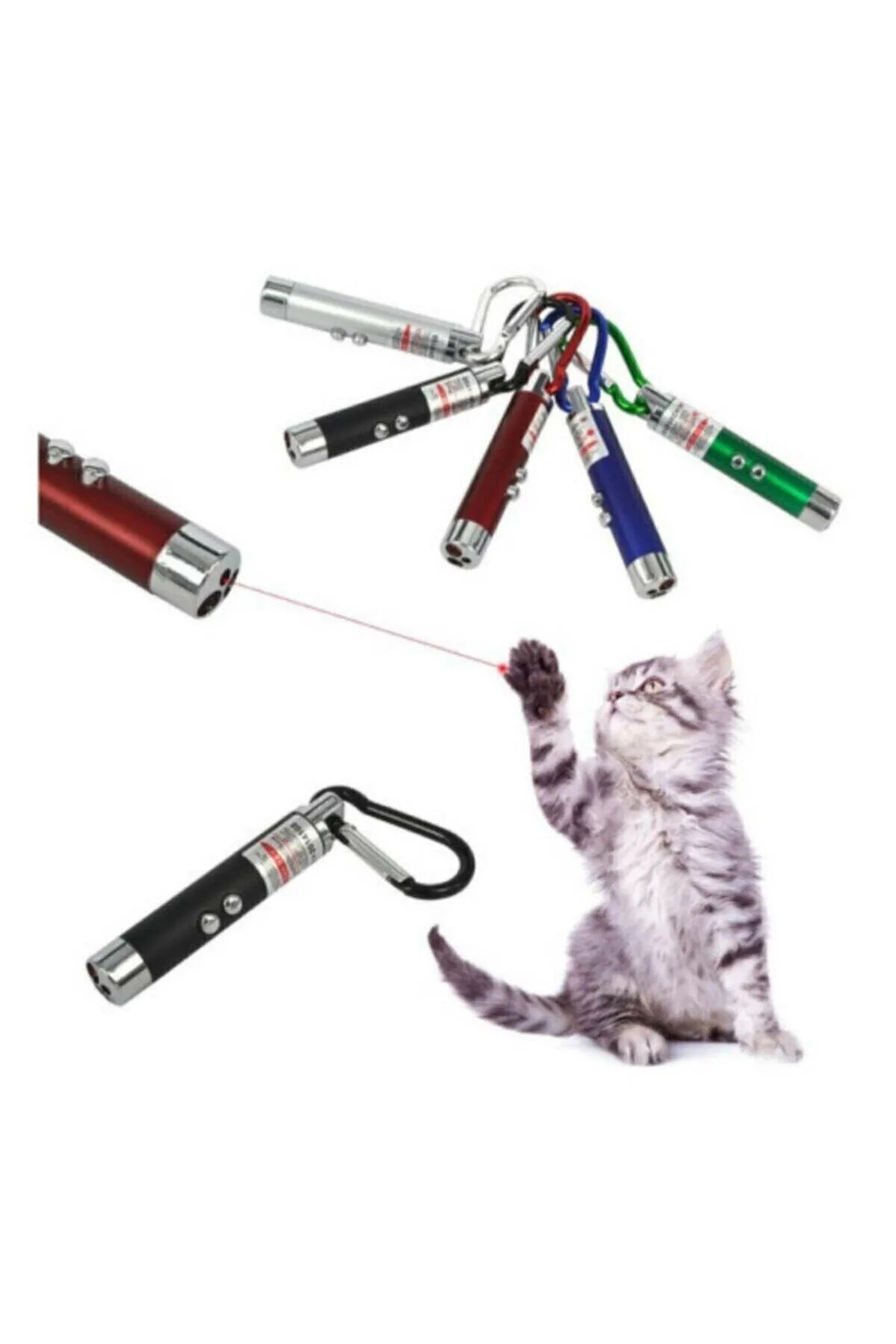 Kedi%20Lazeri%203%20Fonksiyonlu%20Kırmızı%20Beyaz%20Işıklı%20Led%20Oyuncak%20Anahtarlık