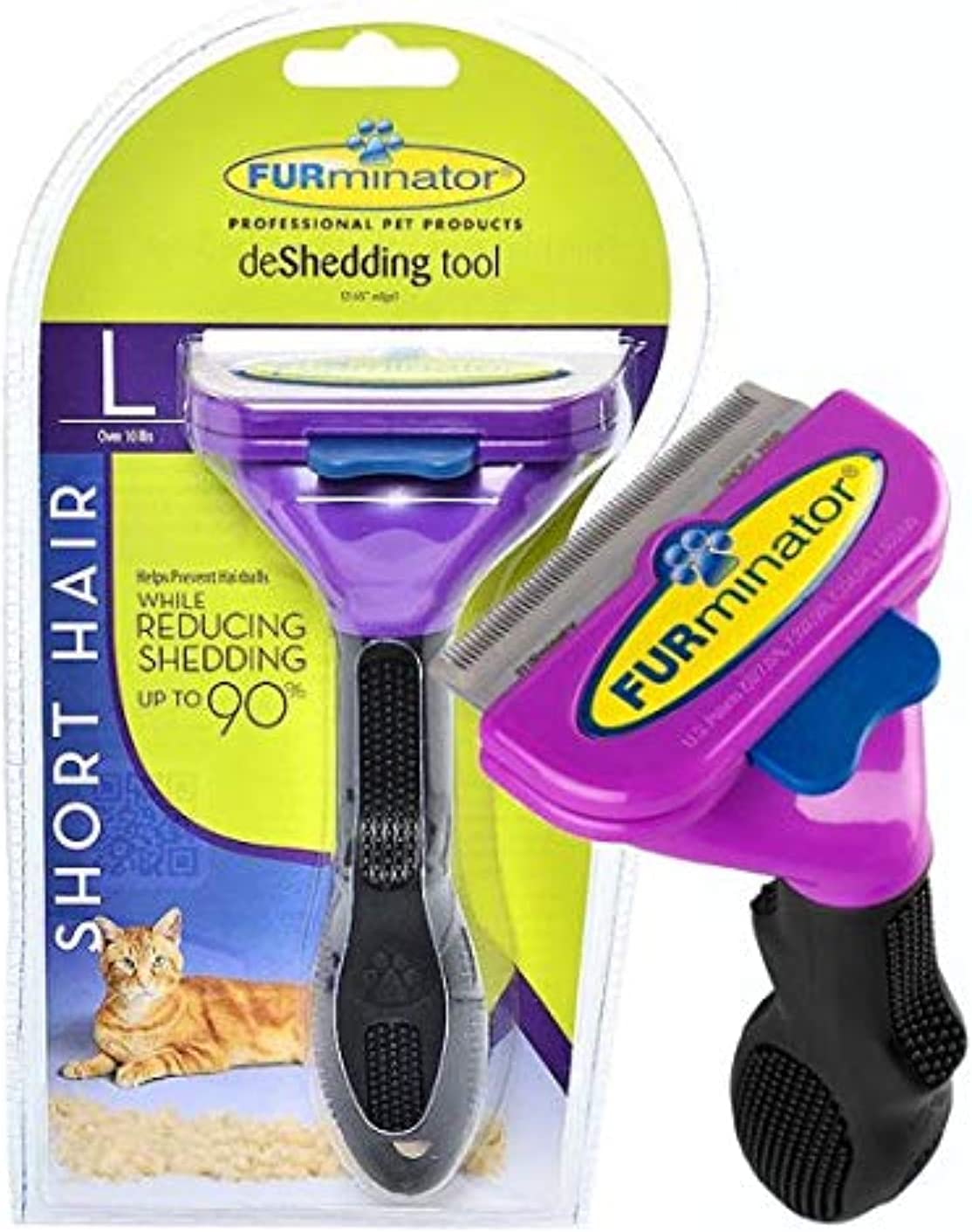 Furminator%20Kısa%20Tüylü%20Kediler%20İçin%20Fırça%20Ve%20Tüy%20Tarağı%20Large