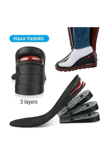 Hava Yastıklı Boy Uzatıcı Tabanlık Tam Boy 7 Cm