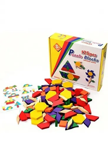 Ahşap 125 Parça Eğitici Tangram