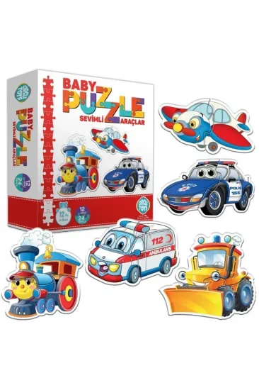 Baby Puzzle Sevimli Araçlar Eşleştirme Oyunu