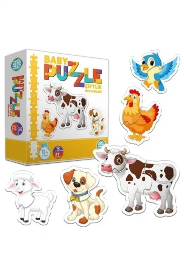 Baby Puzzle Çiftlik Hayvanları Eşleştirme Oyunu