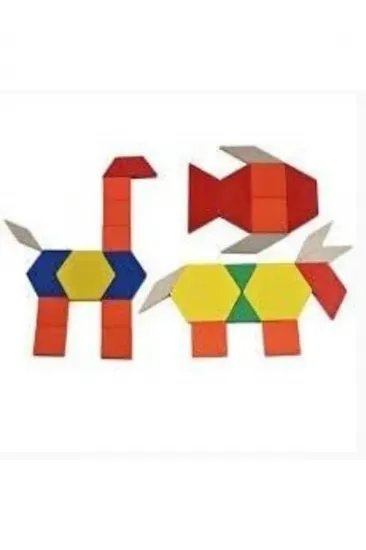 Ahşap 125 Parça Eğitici Tangram