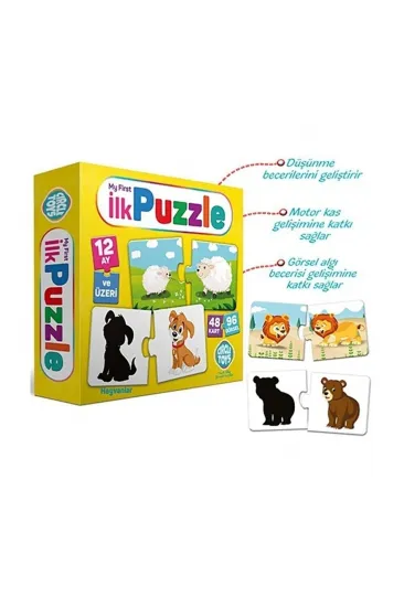 İlk Puzzle Setim 48 Kart Puzzle Eşleştirme