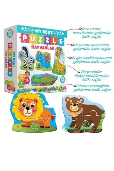 My Best Puzzle Hayvanlar Yapboz Seti