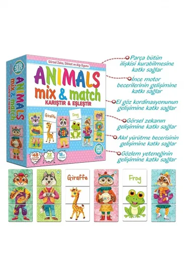 Animal Mix & Match Karıştır Ve Eşleştir Puzzle