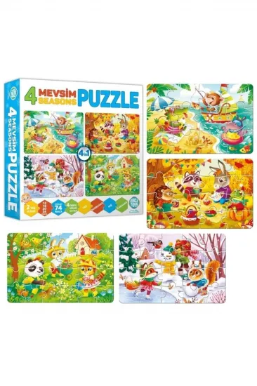 4 Mevsim Puzzle 2 Yaş Üzeri Eğitici-Öğretici