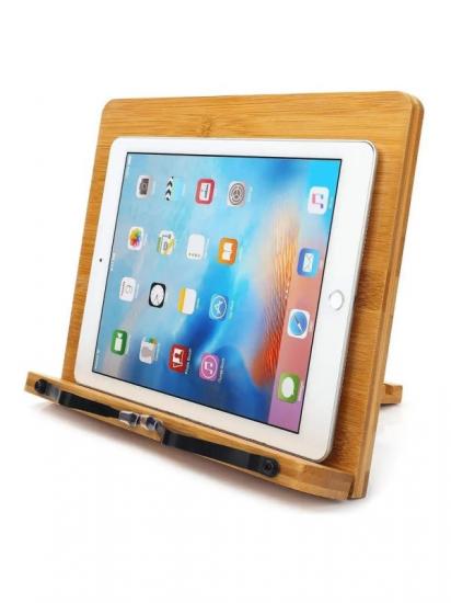 Bambu Ahşap Kitap Okuma & Tablet Standı