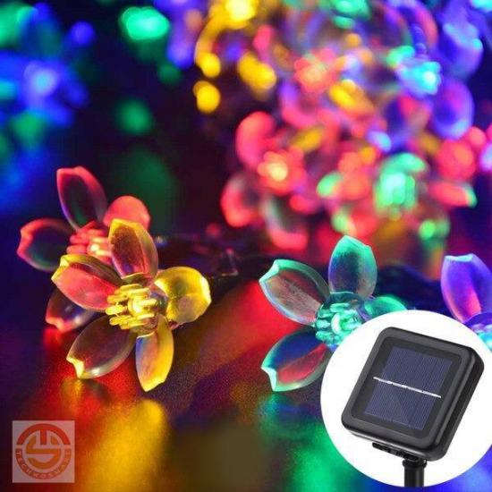 30 Ledli Solar Çiçekli RGB Bahçe Aydınlatma