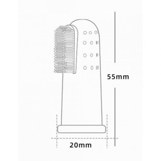 Parmağa Takılan Hayvan Diş Kaşıma Fırçası